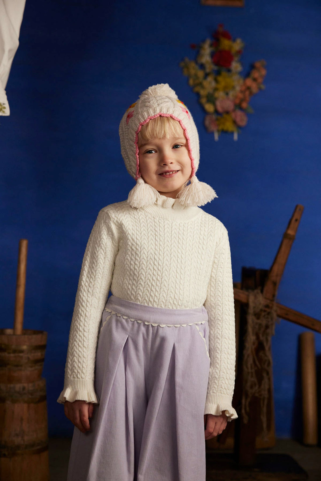Louise Misha Java Twisted Knit Sweater – Cream