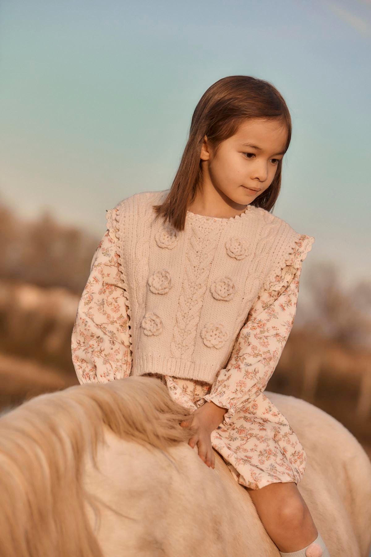 Louise Misha Irina Knit Vest – Cream