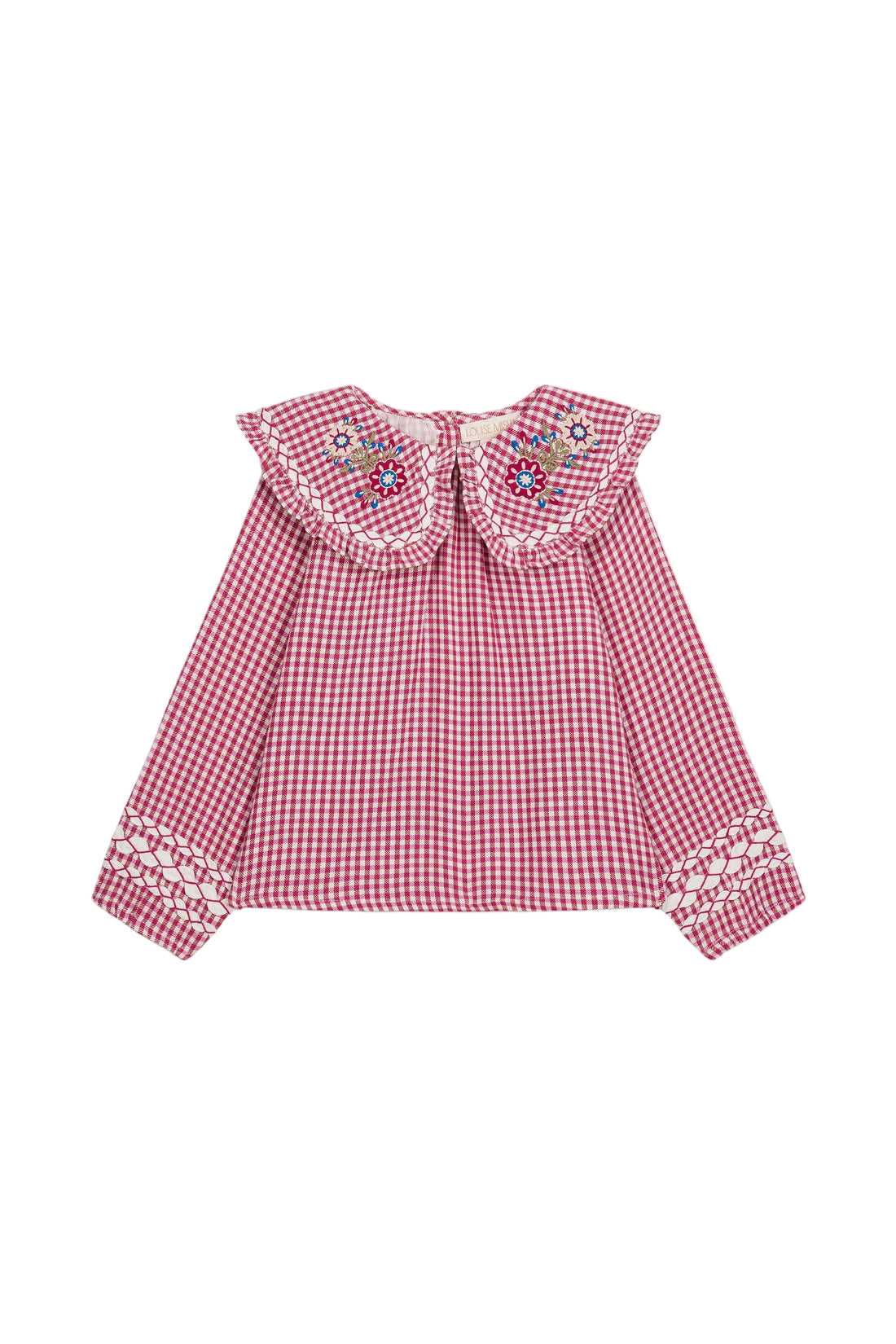 Louise Misha Blouse Clea – Raspberry Checks