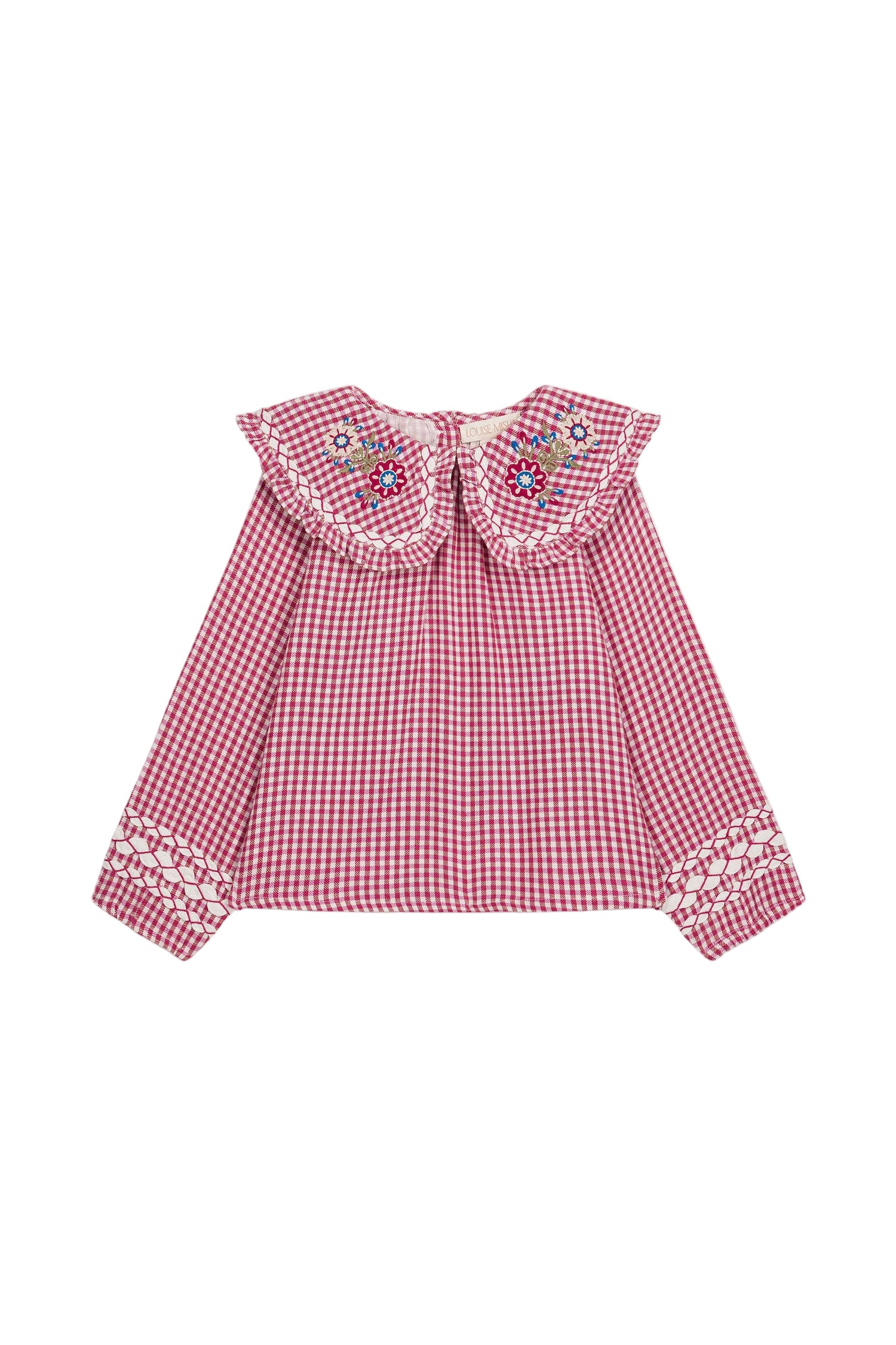 Louise Misha Blouse Clea – Raspberry Checks