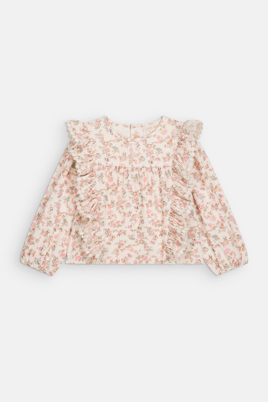 Louise Misha Bella Blouse in Carnation Vale Cream, product view