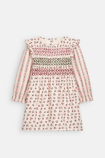 Louise Misha Saralina Smocked Dress – Floral Print