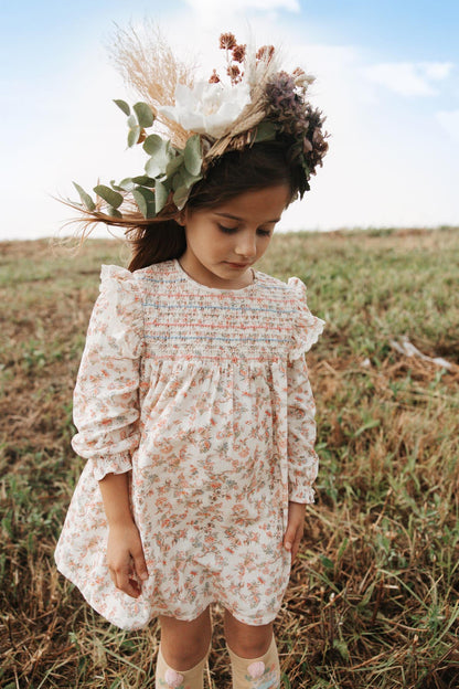 Louise Misha - Dress Saralou Cream Carnation Vale