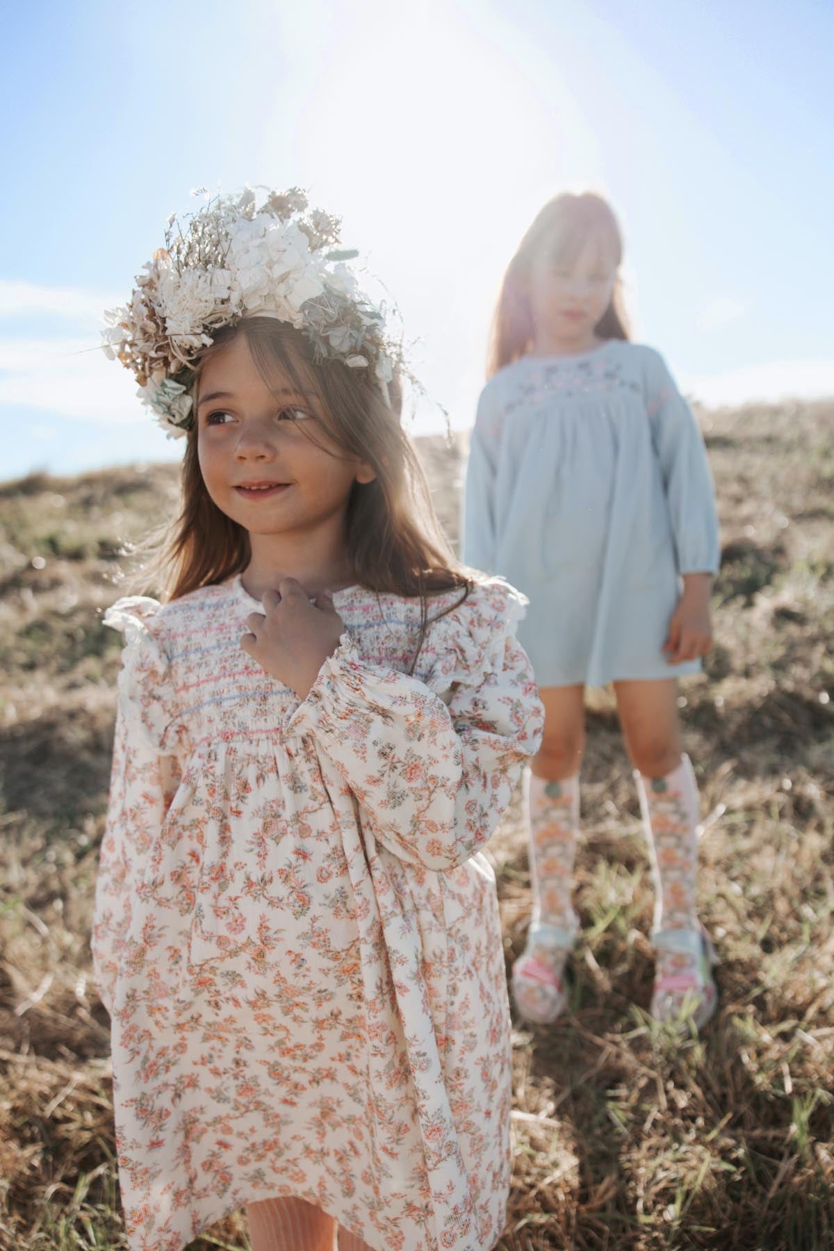 Louise Misha - Dress Saralou Cream Carnation Vale