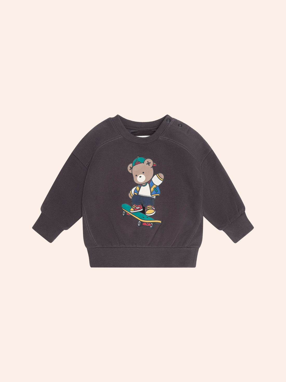 Huxbaby Skater Hux Sweatshirt in Soft Black