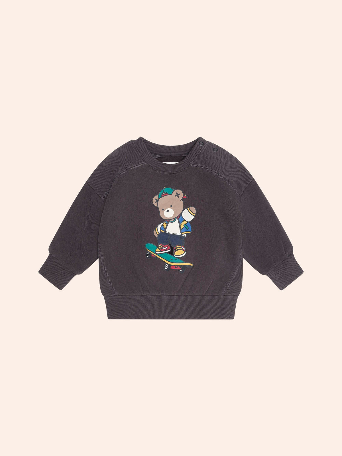 Huxbaby Skater Hux Sweatshirt in Soft Black