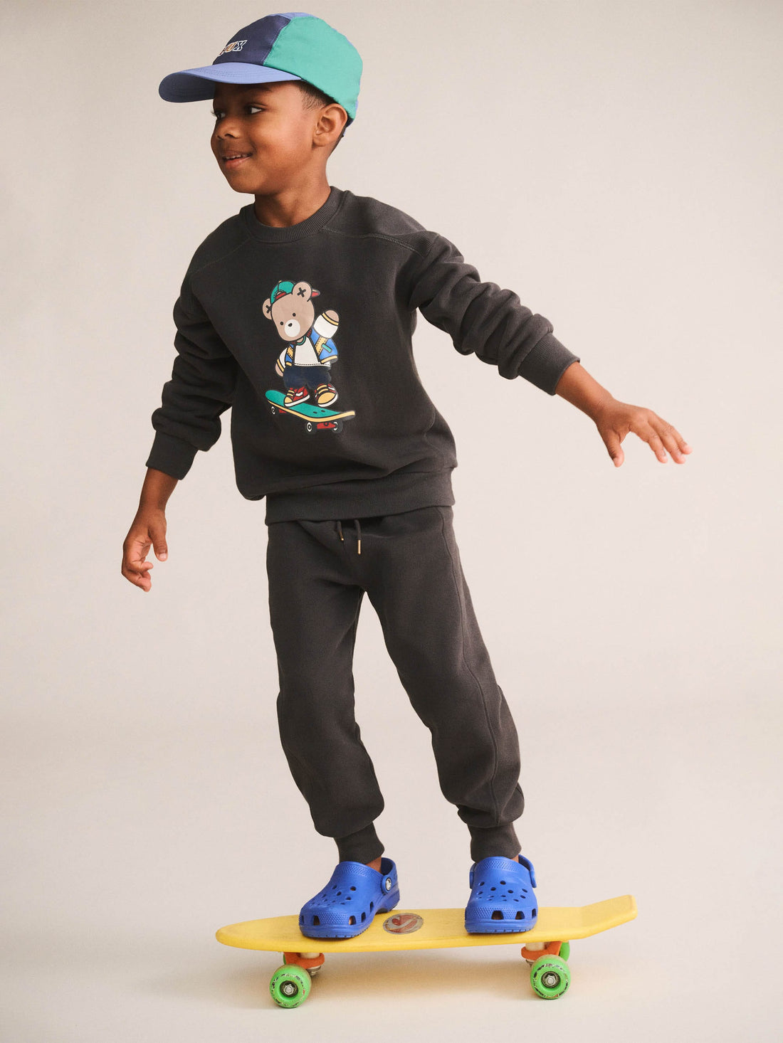 Huxbaby Skater Hux Sweatshirt in Soft Black