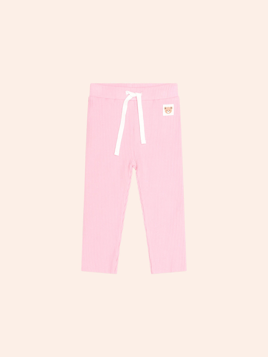 Huxbaby Strawberry Crème Rib Legging front view