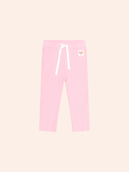 Huxbaby Strawberry Crème Rib Legging front view