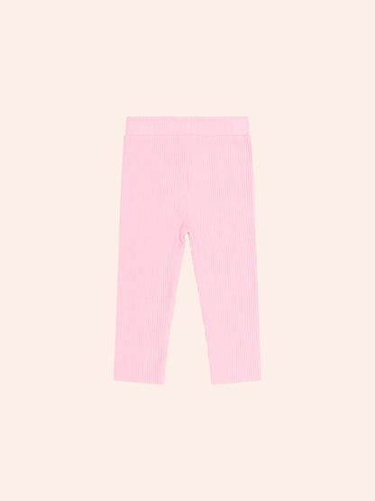 Huxbaby Strawberry Crème Rib Legging back view