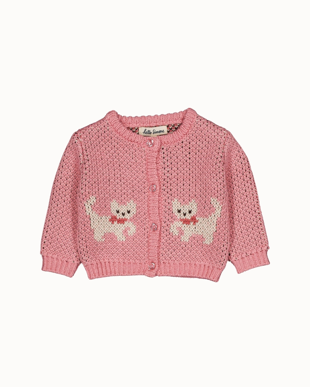 Hello Simone Baby Jeannette Cardigan in Kitty Pale Rose