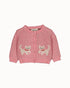 Hello Simone Baby Jeannette Cardigan in Kitty Pale Rose