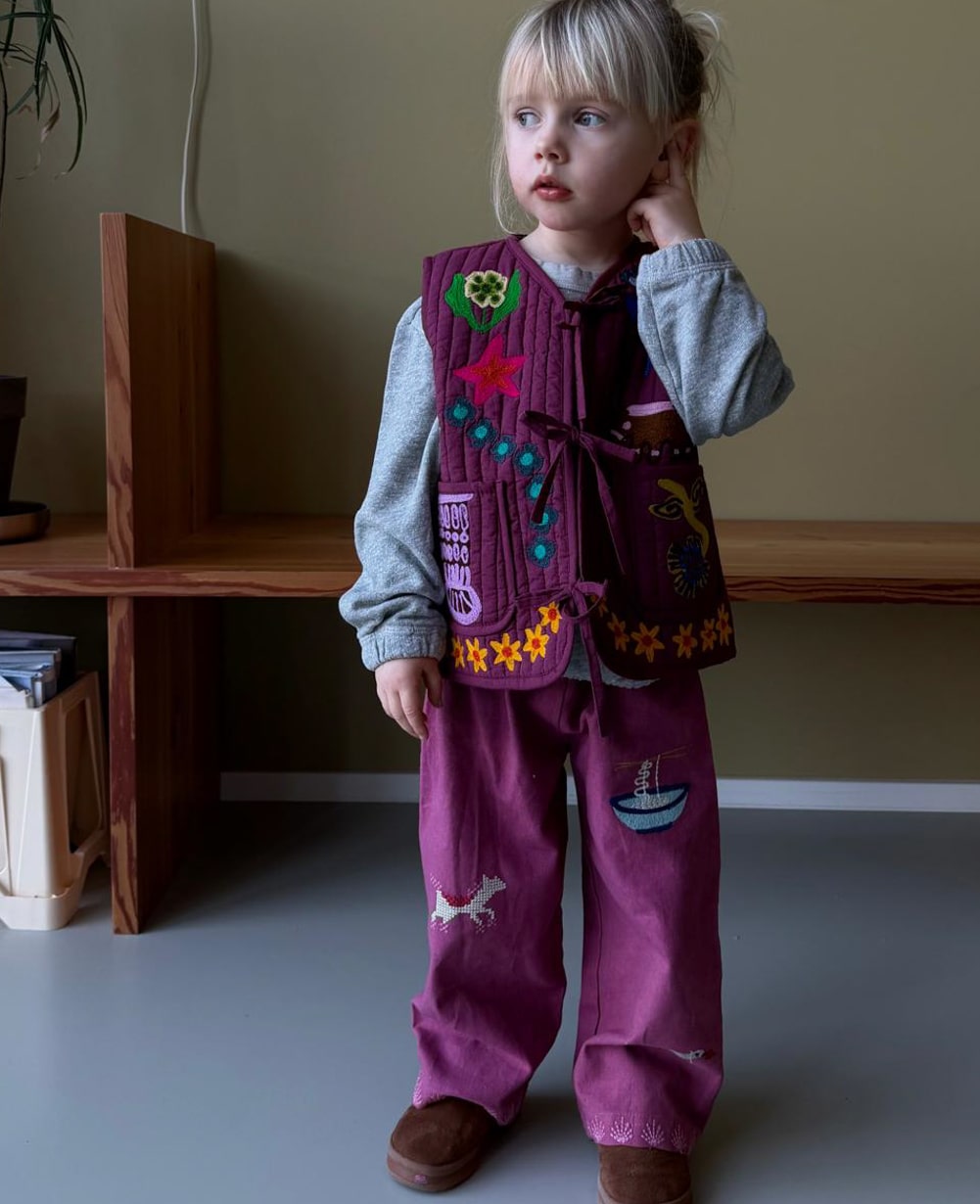 Sissel Edelbo Honey MINI Vest in Fairytale purple