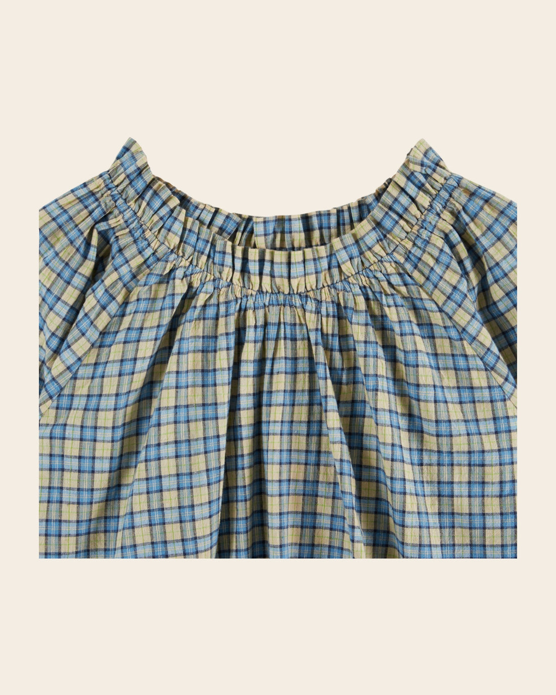 Emile et Ida Campbell Check Oversized Blouse