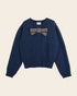 Emile et Ida Midnight Bow Cardigan