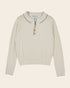 Emile et Ida Ecru Pointelle Long-Sleeve Polo