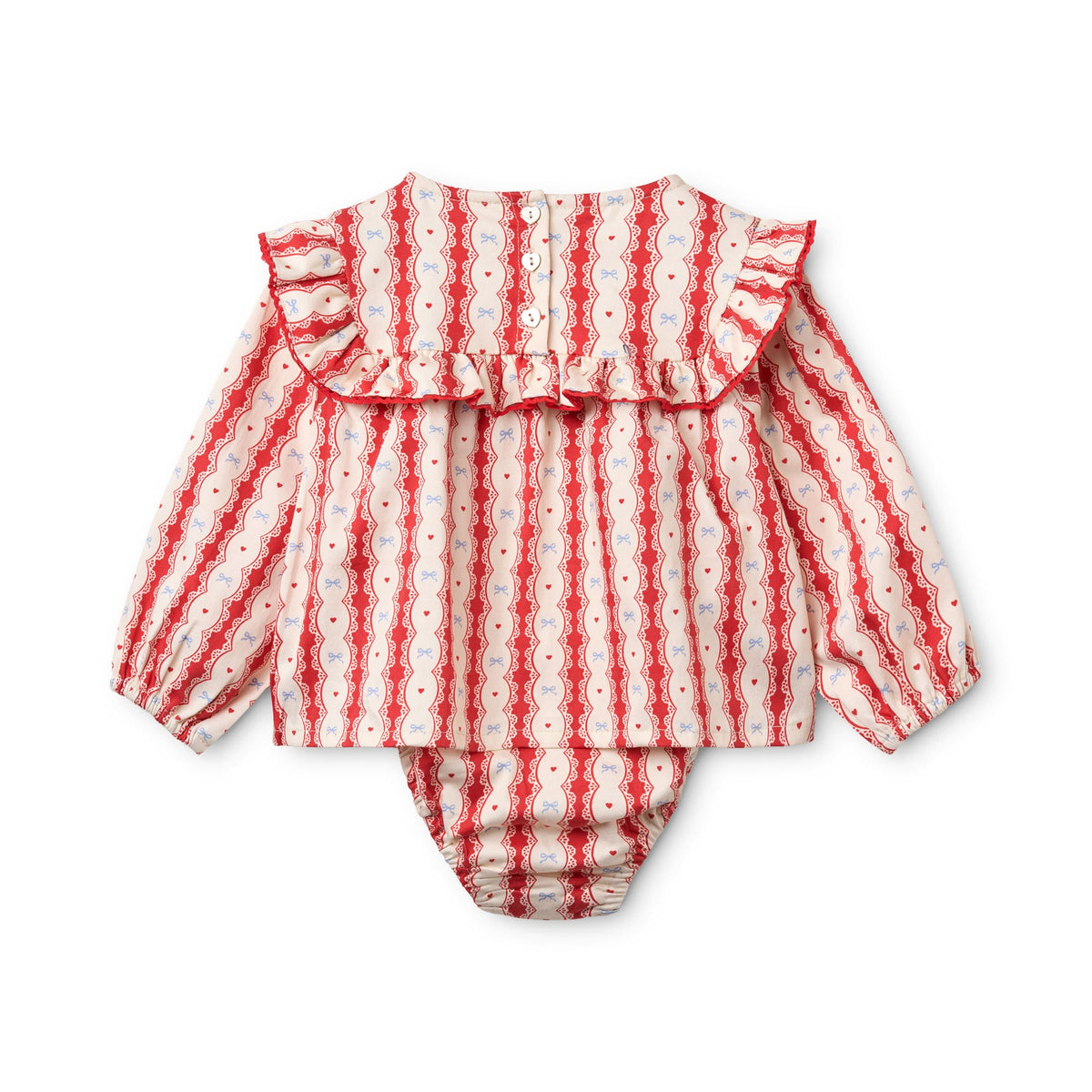 Flöss Joy Romper - Lace Stripe detail