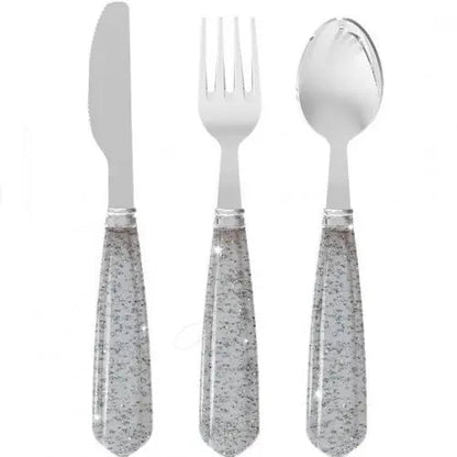 Konges Sløjd Glitter Cutlery Set | Sparkling Blue