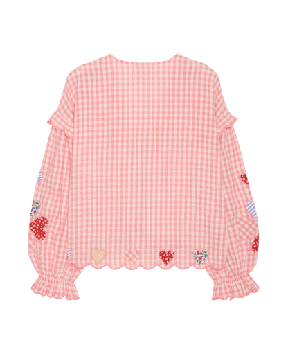 SISSEL EDELBO Kamal Top – Pink Checks
