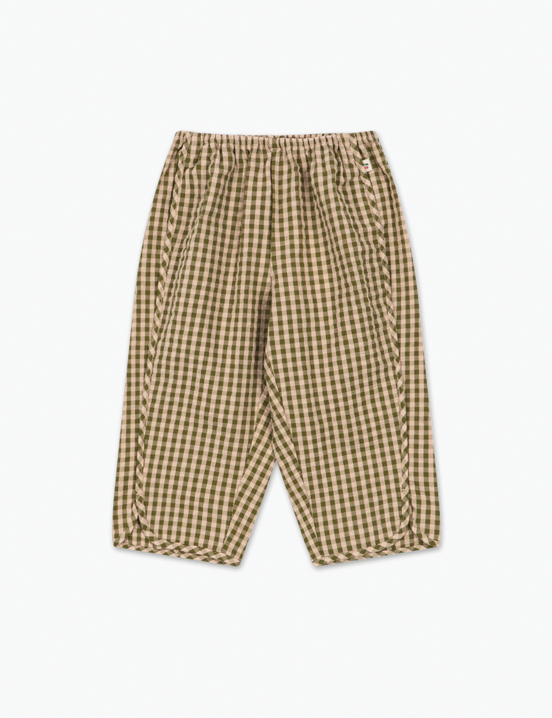 Konges Sløjd Kim Slit Pants - Avocado Check