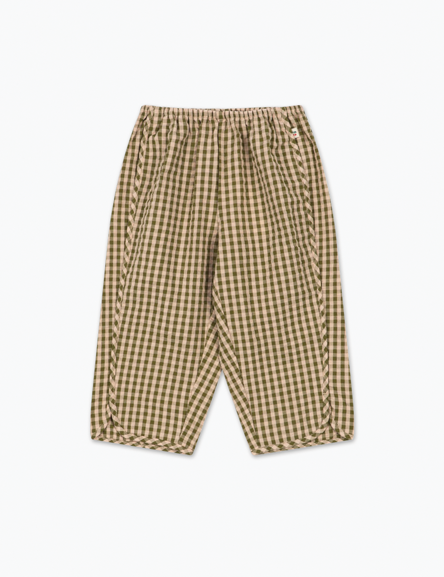 Konges Sløjd Kim Slit Pants - Avocado Check