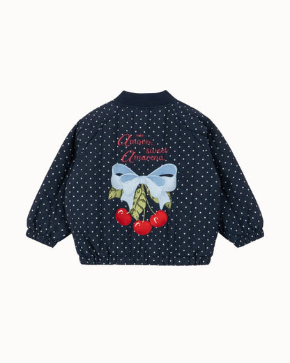 Konges Sløjd Juno Printed Dot Bomber Jacket - Dot Nuit Petite