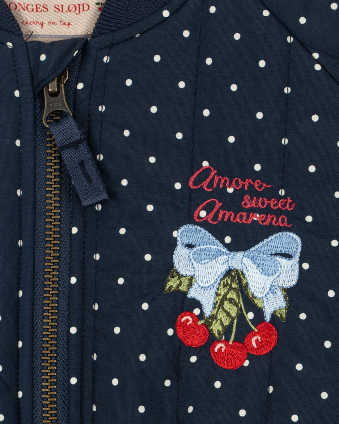 Konges Sløjd Juno Printed Dot Bomber Jacket - Dot Nuit Petite