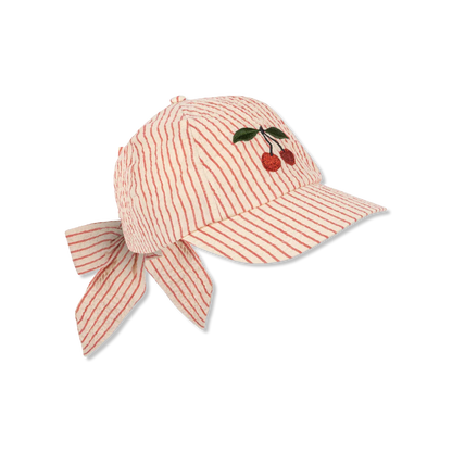 Konges Sløjd Ellie Bow Cap GOTS - Amour Stripe