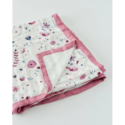 Little Unicorn Original Deluxe Muslin Quilted Throw - Fairy Gardens