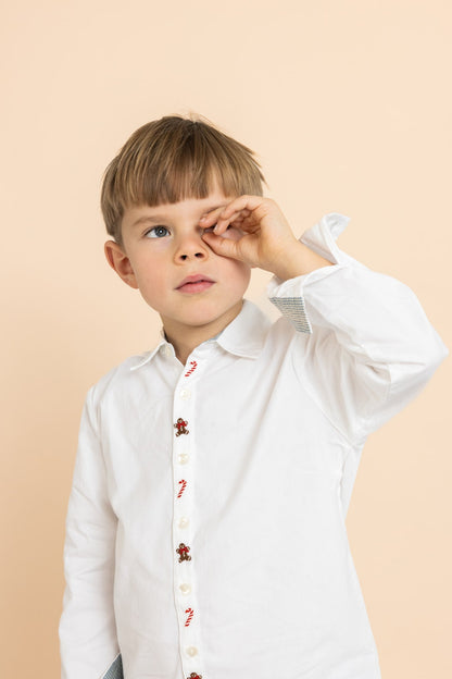 Flöss Walter Shirt - White detail