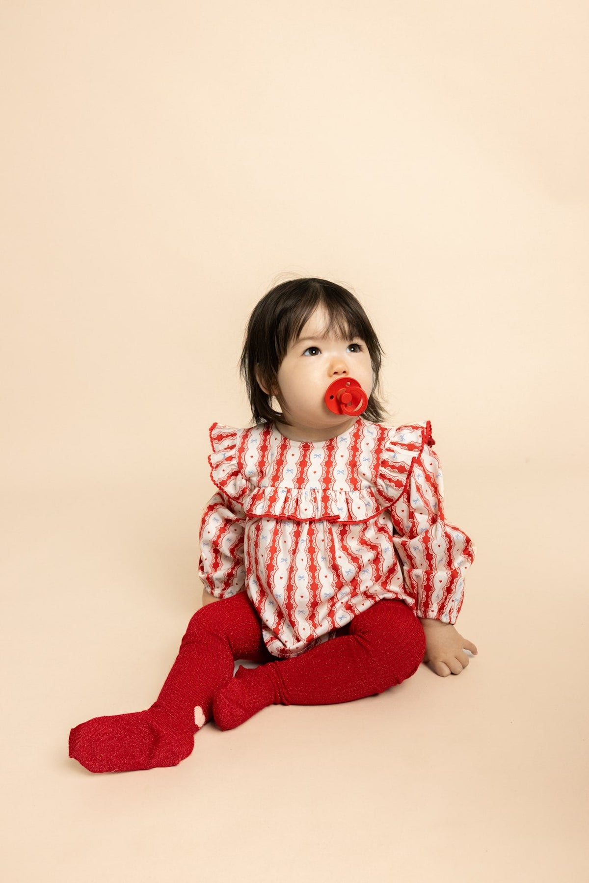 Flöss Joy Romper - Lace Stripe detail