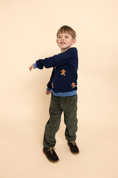 Flöss Billie Pants - Green Oak detail
