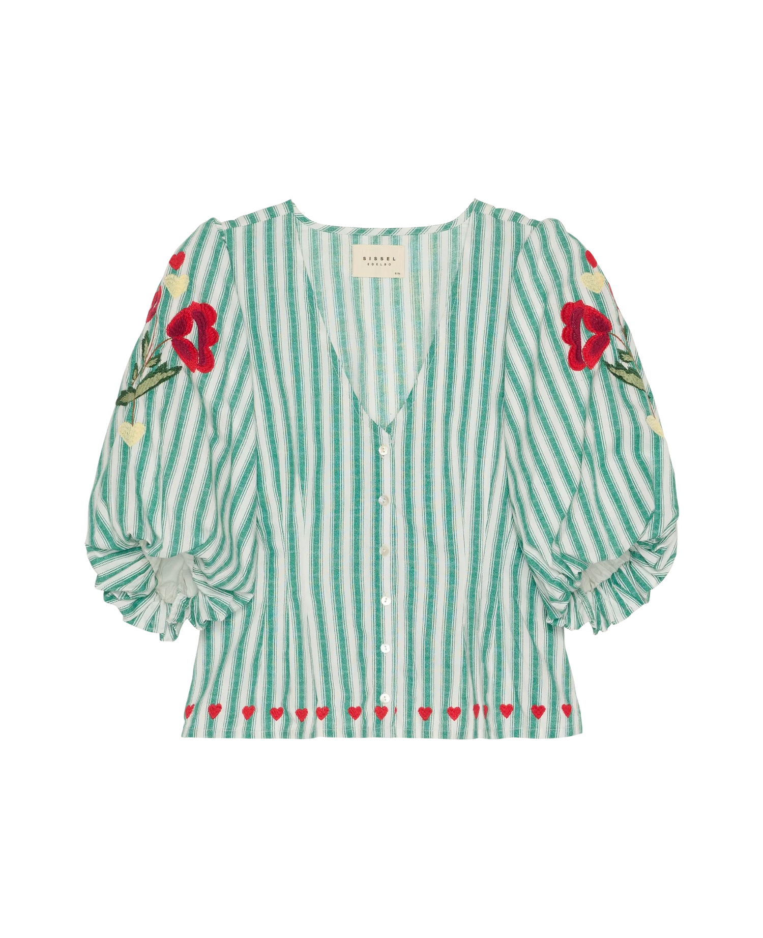 Sissel Edelbo Lotta Shirt - Green Stripes