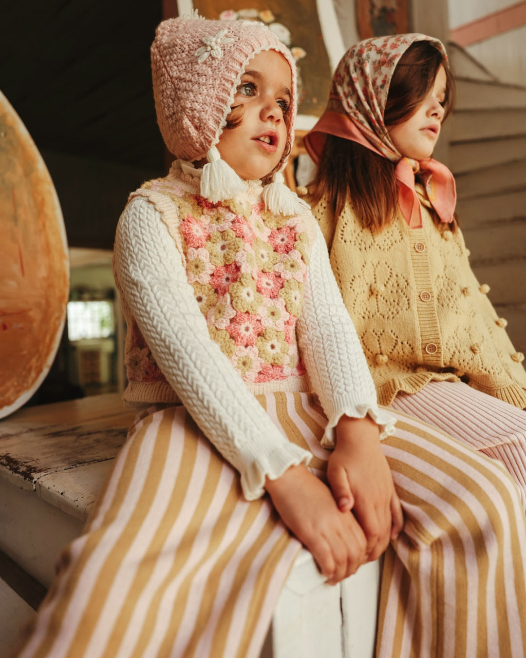 Louise Misha Salia Striped Knit Pants – Honey Blush