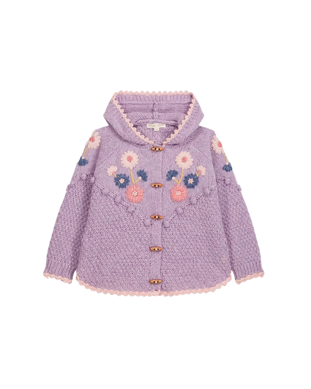 [Drop 2] Louise Misha Ezi Hooded Knit Cape – Parme