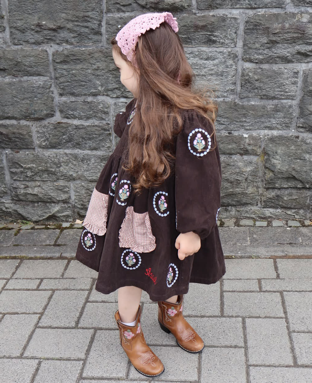 Sissel Edelbo Luna MINI Dress in Fudge