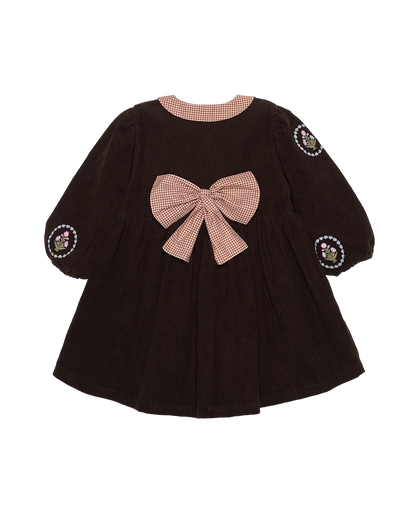 Sissel Edelbo Luna MINI Dress Fudge detail