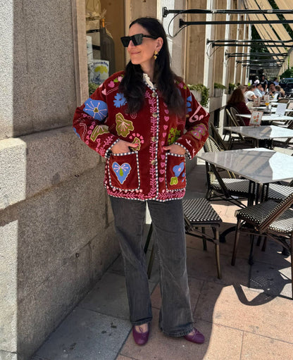 Sissel Edelbo Maggie Jacket - Velvet Burgundy