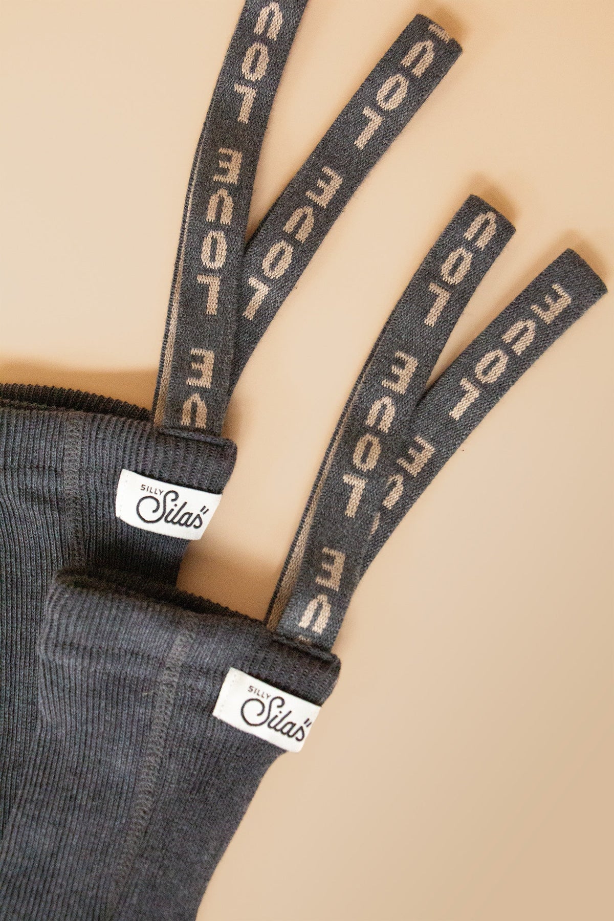 Silly Silas Footless Dark Grey Patterned — official lifestyle view 6
