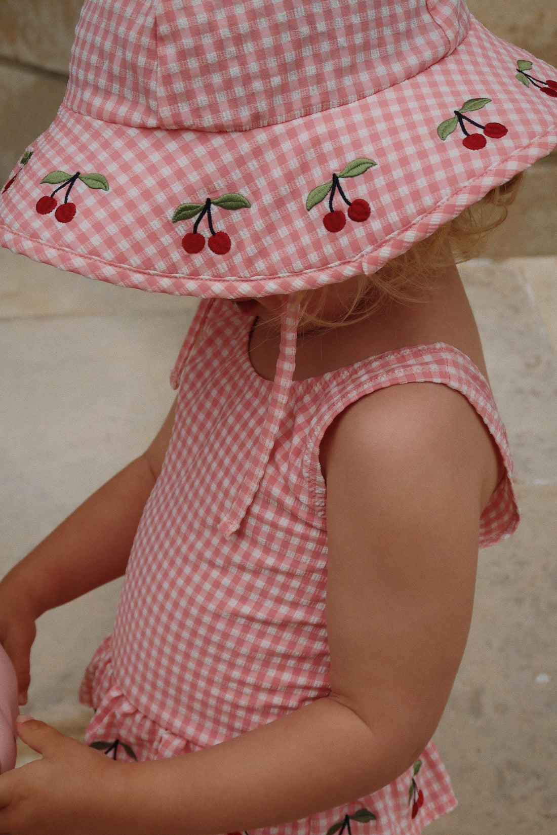 Konges Sløjd SOLINE SWIM HAT - geranium pink