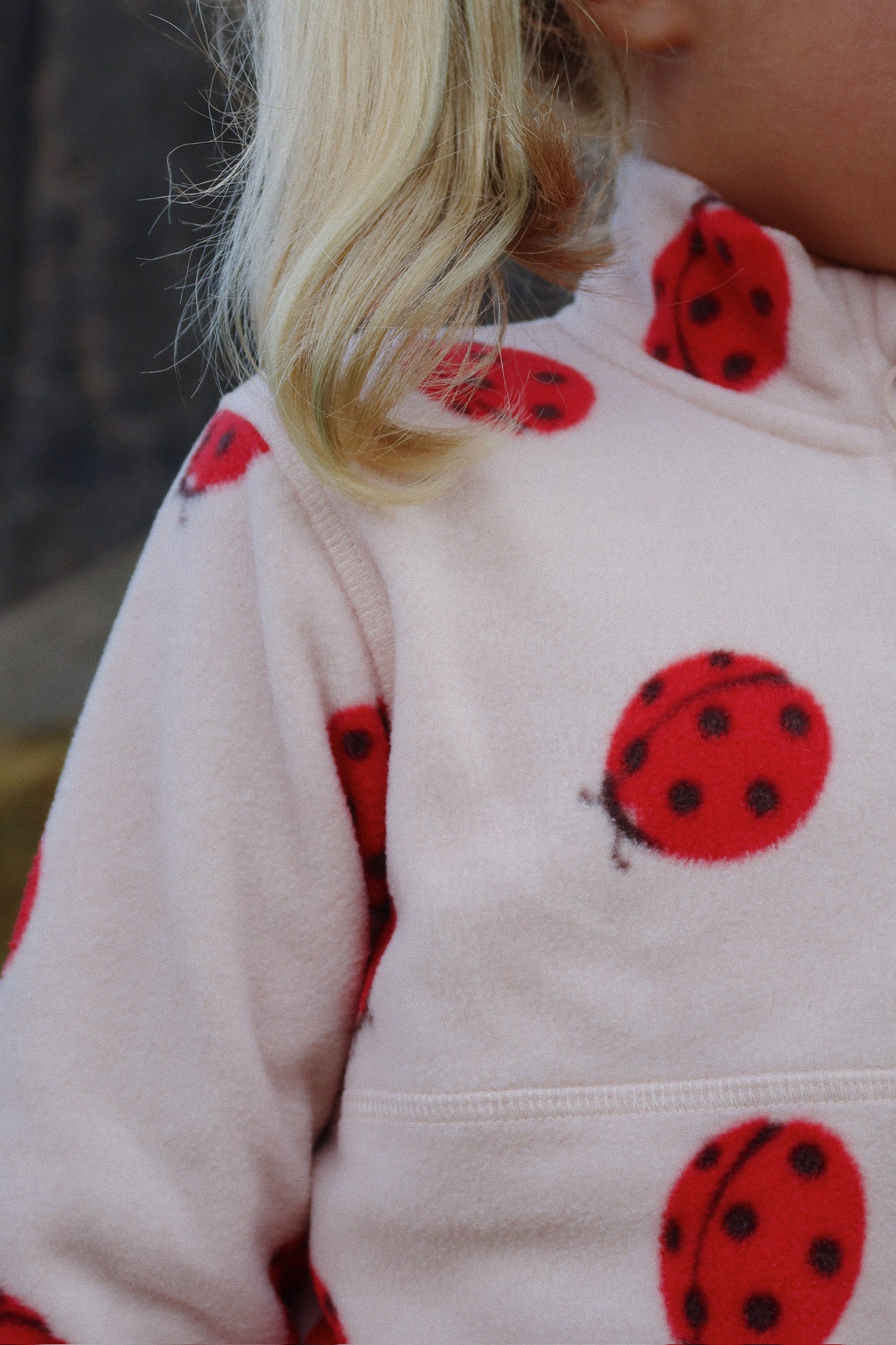 konges sløjd Tavi Fleece Sweatshirt  - ladybug