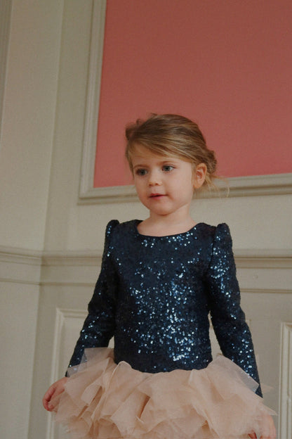 Konges Sløjd Ballerina Glitter Dress – Dark Navy
