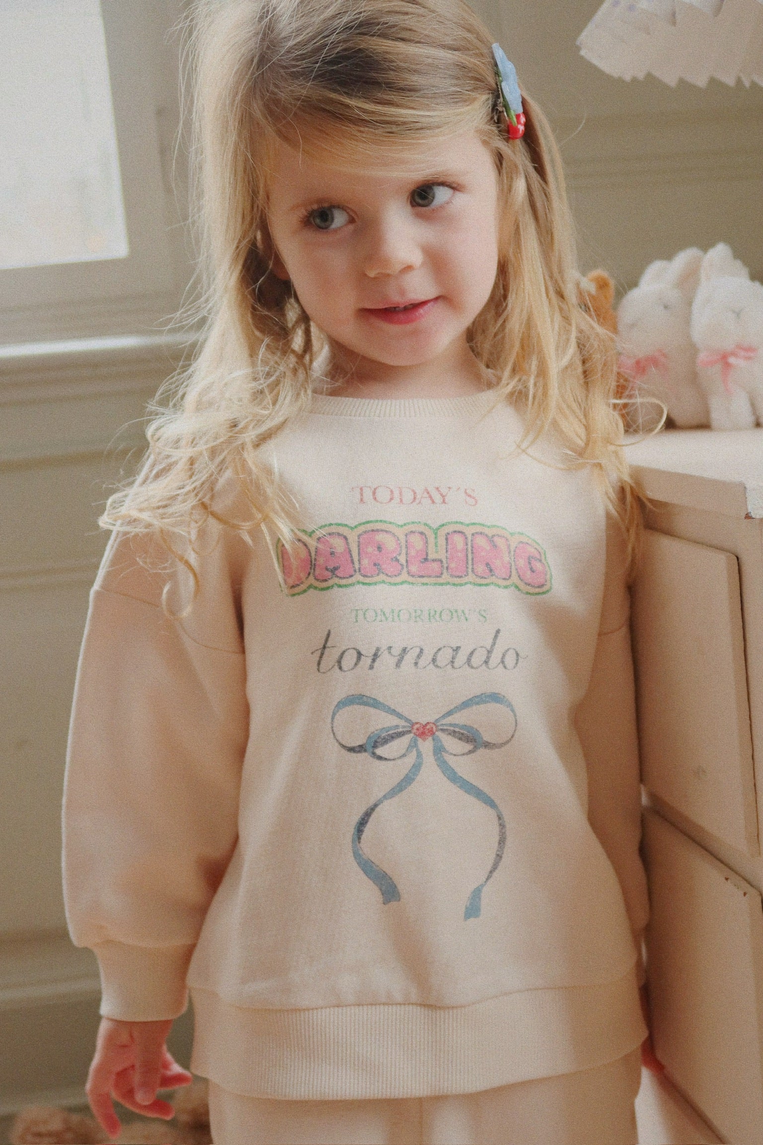 Konges Sløjd LOUPY LOU SWEAT SHIRT - brazillian sand