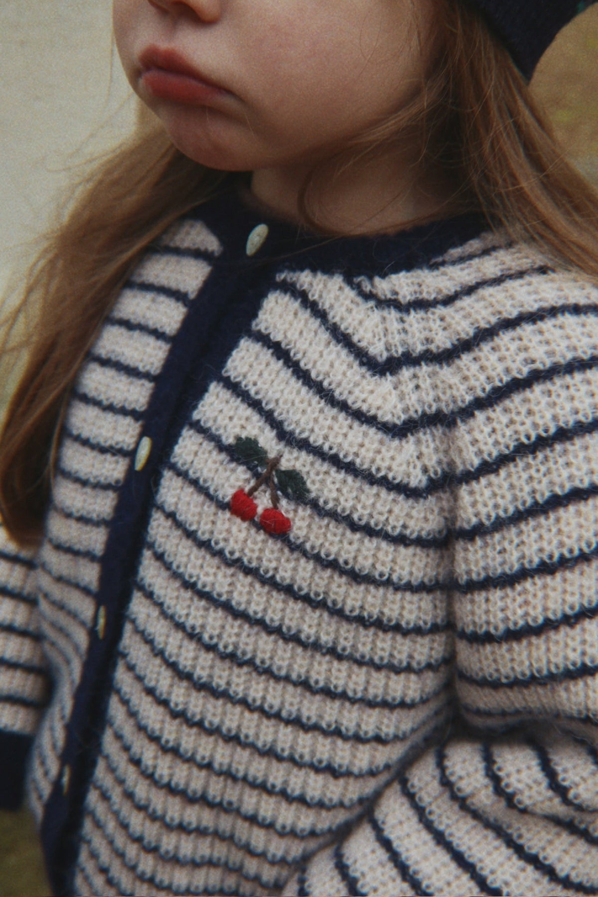 Konges Sløjd Barli Cardigan - Navy Stripe — official Konges Sløjd image 3