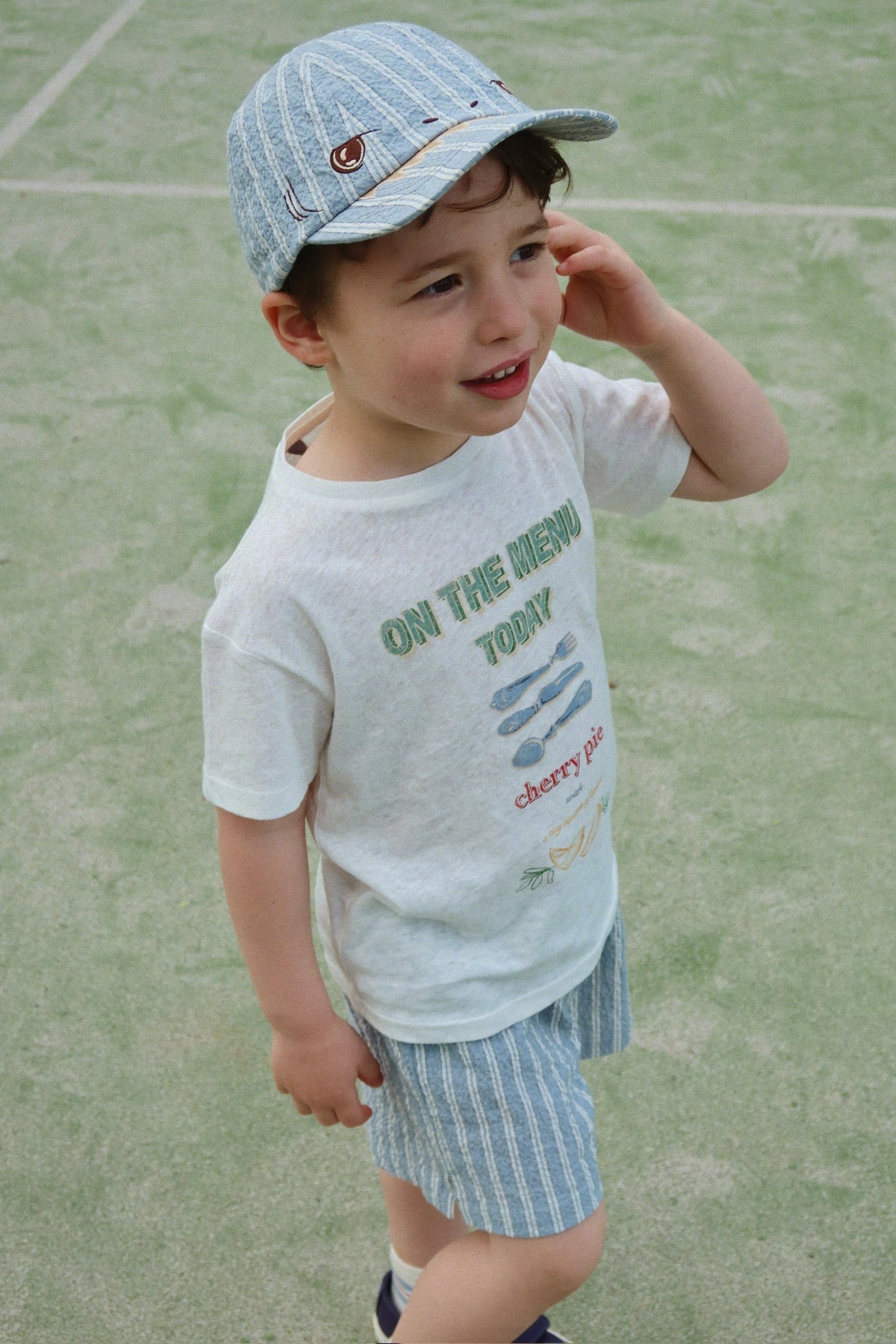 Konges Sløjd ELLIOT SHARK CAP - trio bleu stripe
