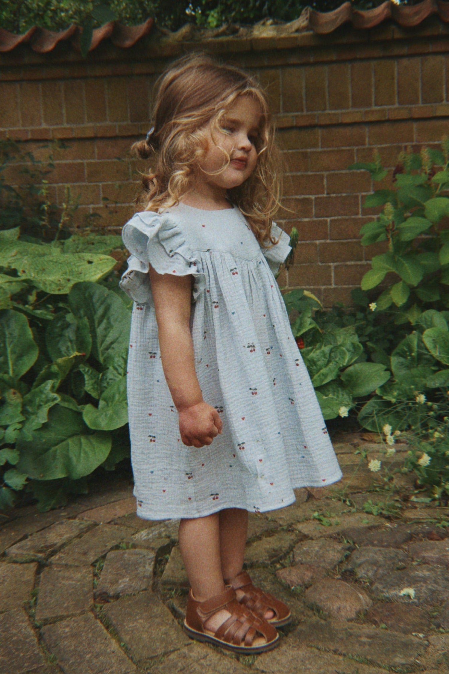 Konges Sløjd COCO DRESS - cherry blue coeur