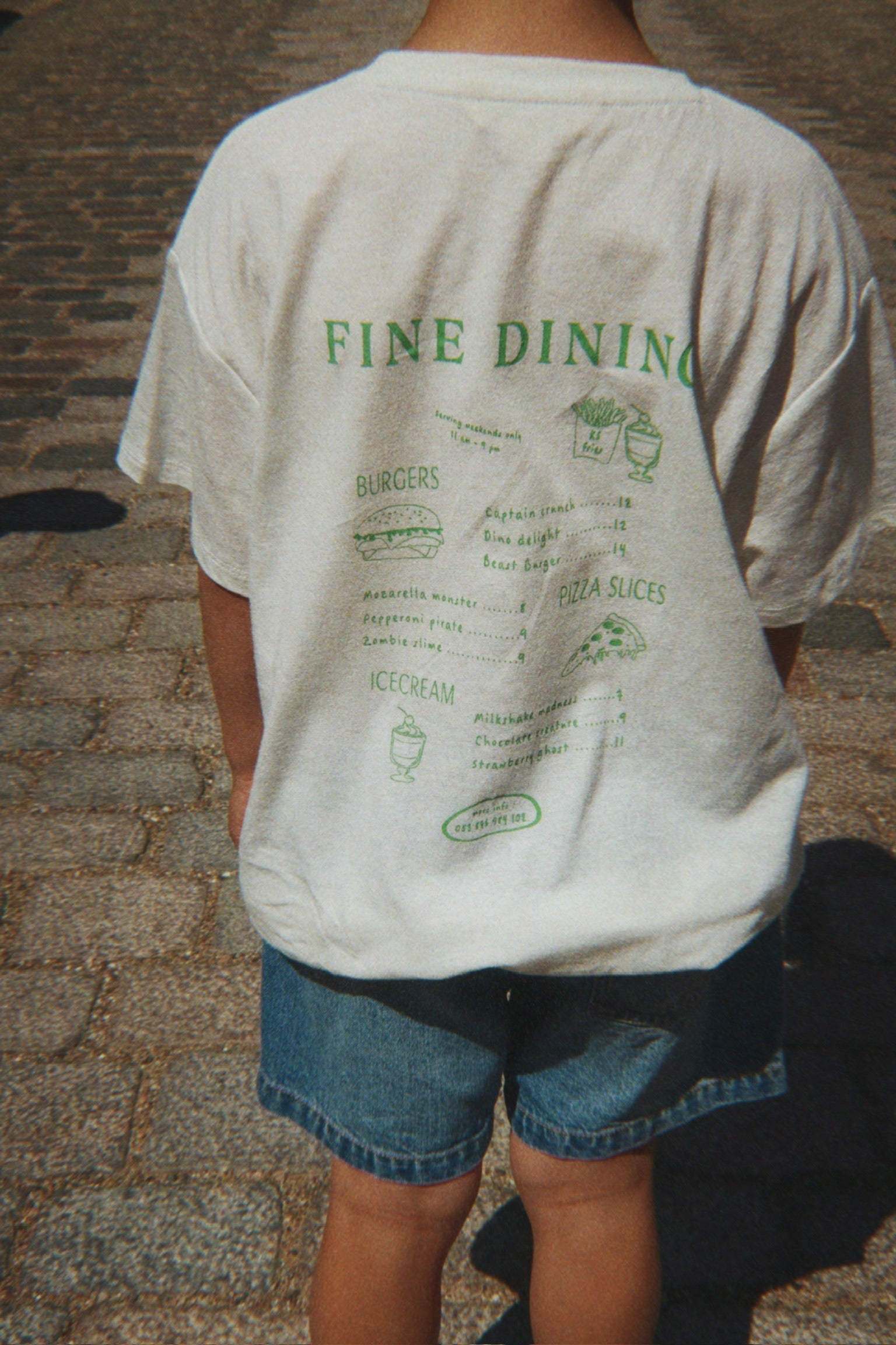 Konges Sløjd ERA TEE - off white/fine dining
