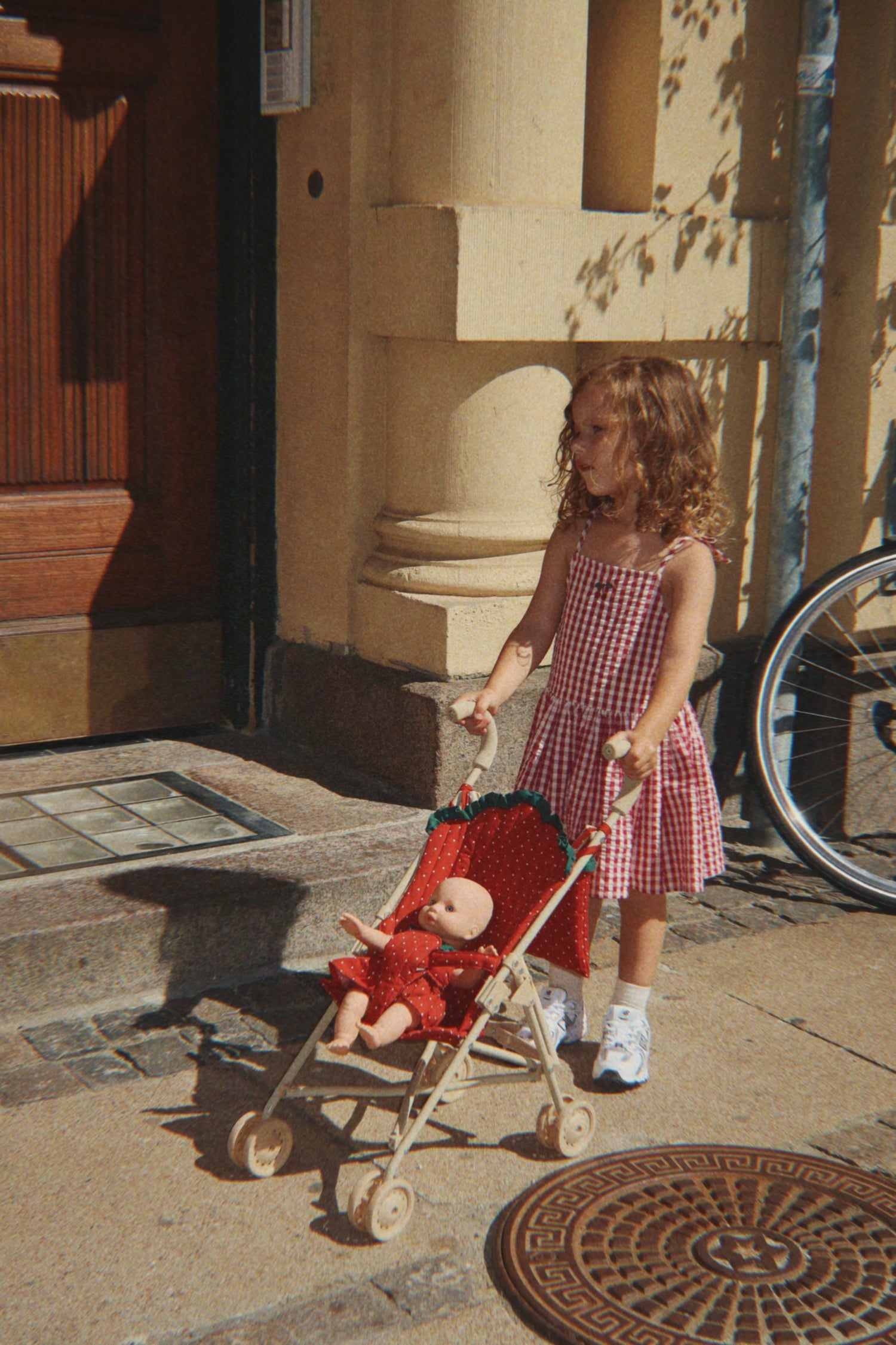 Konges Sløjd ISOTTA DRESS - raspberry check