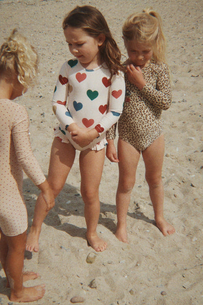 Konges Sløjd  KITTY LONG SLEEVE SWIMSUIT - leo