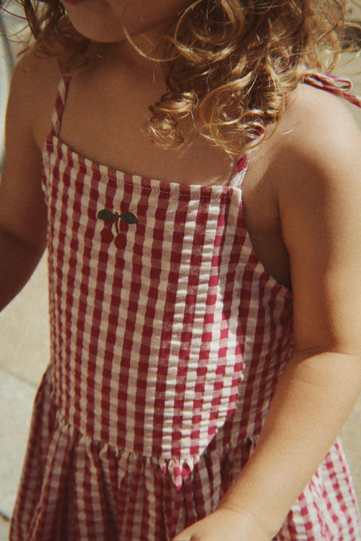 Konges Sløjd ISOTTA DRESS - raspberry check